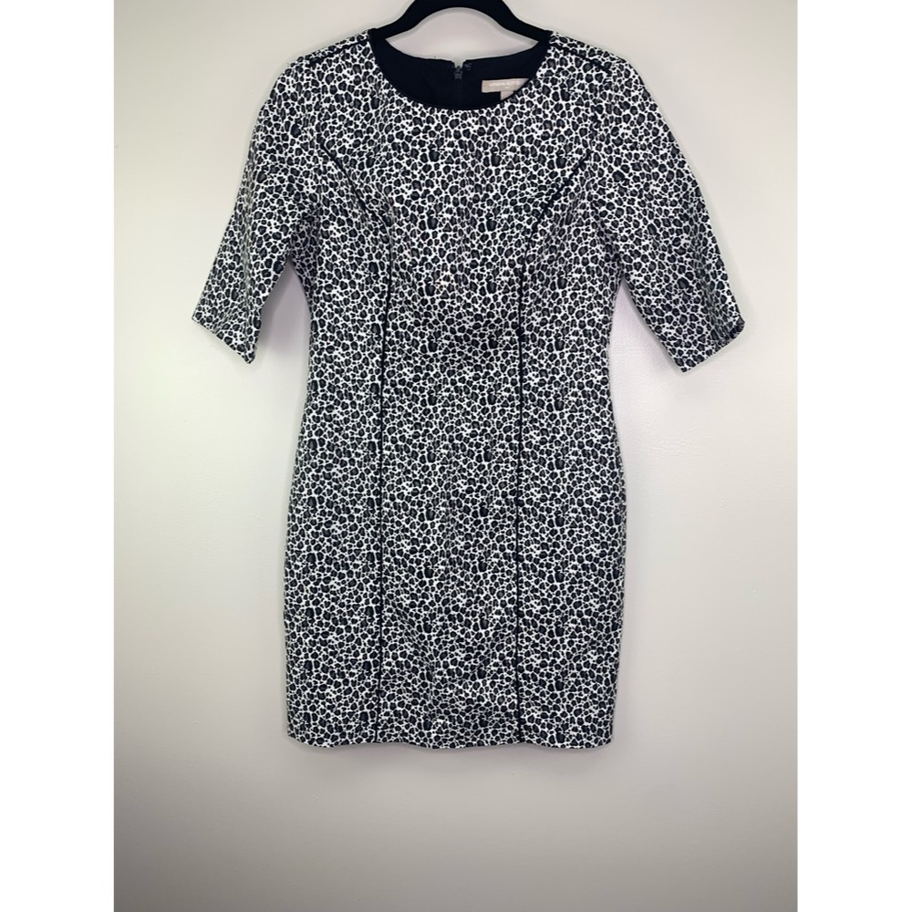 Snow leopard sheath dress